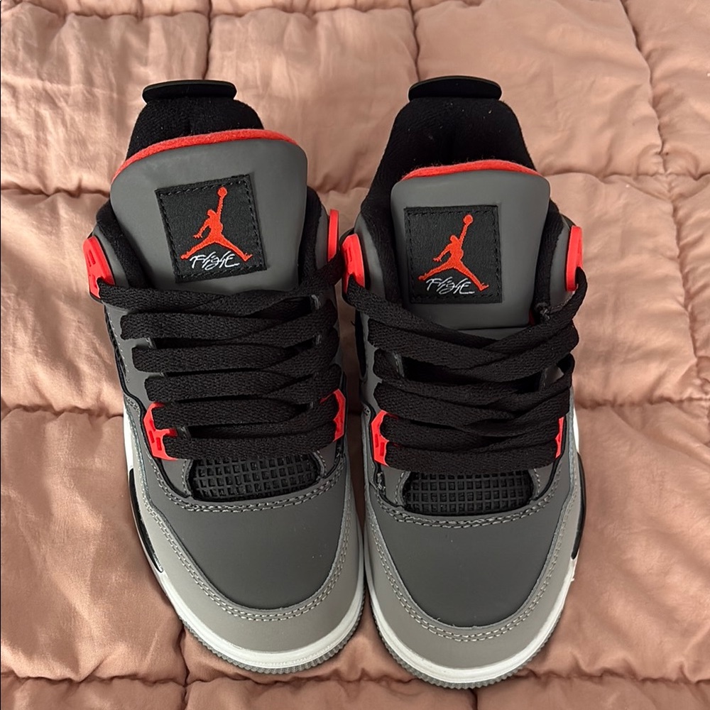 Jordan Kids' Black and Gray Sneakers